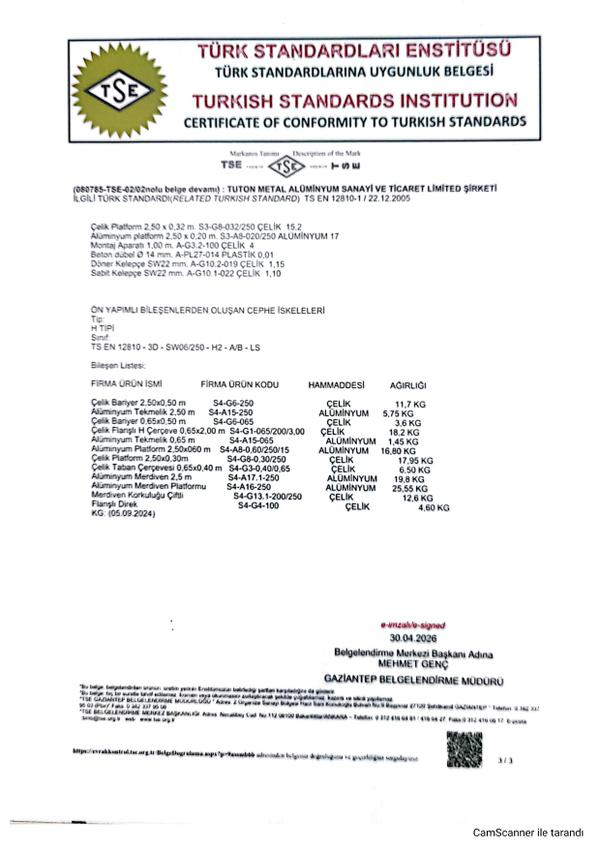 სერტიფიკატები — TUTON, 3